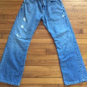 VINTAGE MENS LEVI’S SILVER TAB TRUE BOOT JEANS GC